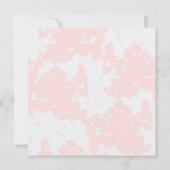 Pink Watercolor Baby Shower Invitation 招待状 (裏面)