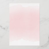 pink watercolor baby's breath |  Confirmation 箔招待状 (裏面)