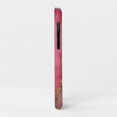 Pink Watercolor Background with Gold Glitter Case-Mate iPhoneケース (裏面/左)
