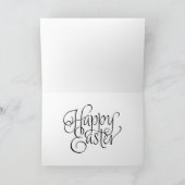 Pink Watercolor Bunny  シーズンカード (内部)