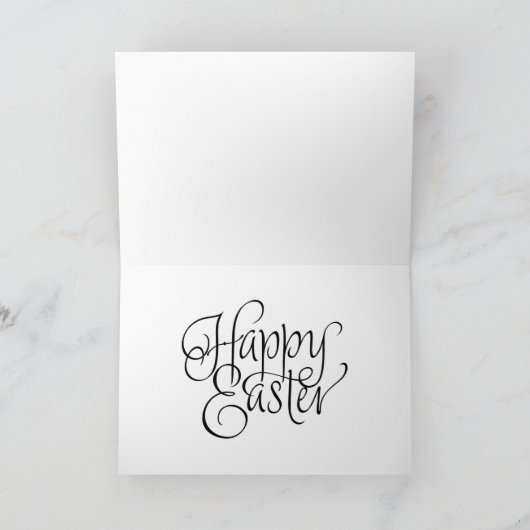 Pink Watercolor Bunny  シーズンカード (内部)