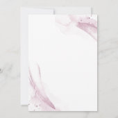 Pink Watercolor Elegant Wedding 招待状 (裏面)