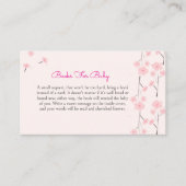 Pink Watercolor Floral Books For Baby エンクロージャーカード (正面)