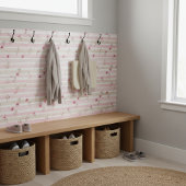 Pink Watercolor Floral Stripe Pattern タイル