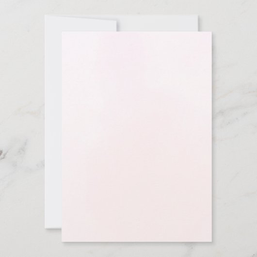 Pink Watercolor Flowers Bridal Shower 招待状 (裏面)