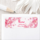 Pink Watercolor Label ラベル (インサイチュ)