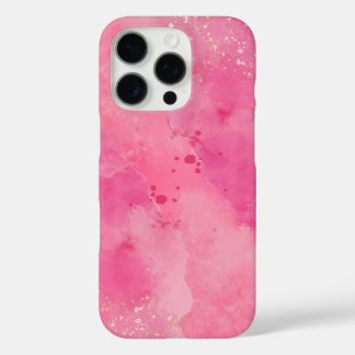 Pink Watercolor Linktree | iPhone 16 Proケース