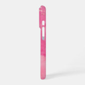 Pink Watercolor Linktree | iPhoneケース (左側面)