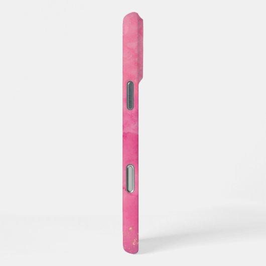 Pink Watercolor Linktree | iPhoneケース (右側面)