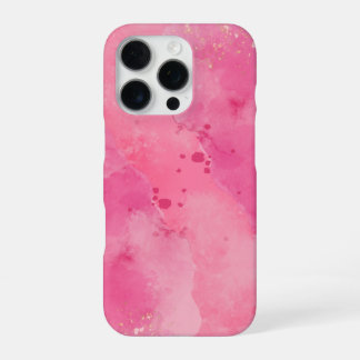 Pink Watercolor Linktree | iPhone 16 Proケース