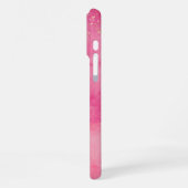 Pink Watercolor Linktree | iPhoneケース (左側面)