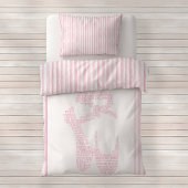 Pink Watercolor Stripes 枕カバー