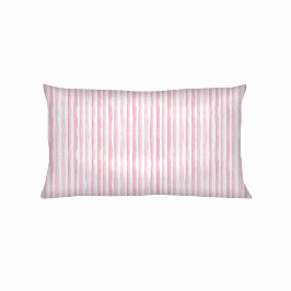 Pink Watercolor Stripes 枕カバー