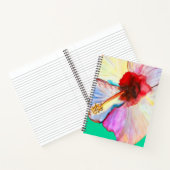 Pink watercolor tulips art ノートブック (内部)