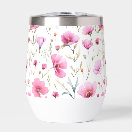 Pink Watercolor Wildflower (正面)