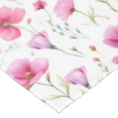 Pink Watercolor Wildflower  テーブルクロス (アングル)