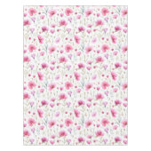 Pink Watercolor Wildflower  テーブルクロス (正面)