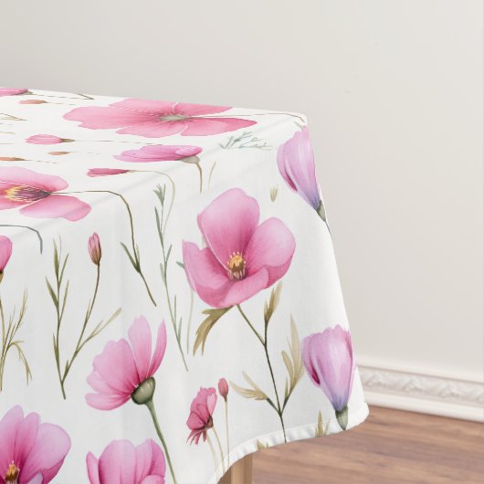 Pink Watercolor Wildflower  テーブルクロス (インサイチュ)