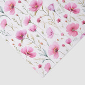 Pink Watercolor Wildflower  薄葉紙 (詳細)