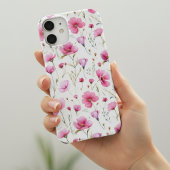 Pink Watercolor Wildflower  Case-Mate iPhoneケース