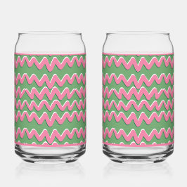 Pink Wave Soda Glass ガラス缶