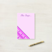 Pink Waves And Purple Hearts ポストイット (デスク上)