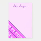 Pink Waves And Purple Hearts ポストイット (正面)