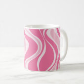 Pink Waves Mug コーヒーマグカップ (正面右)