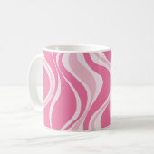 Pink Waves Mug コーヒーマグカップ (正面左)