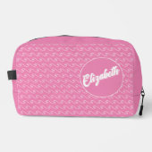 Pink Waves Personalized Dopp Kit ドップキット (正面)