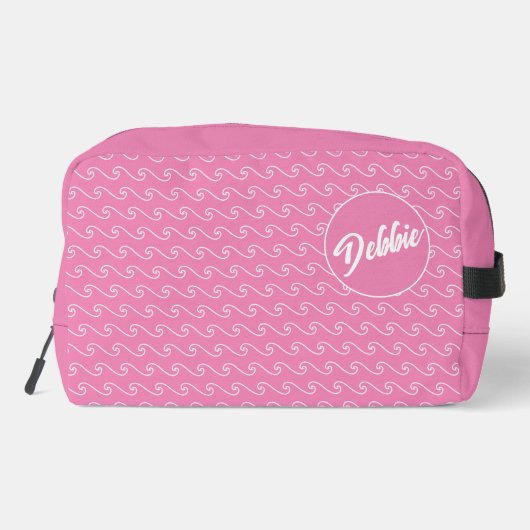 Pink Waves Personalized Dopp Kit ドップキット (裏面)