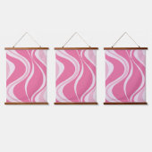Pink Waves Triple Wall Tapestry Set 吊り下げ型タペストリー (トリプル)