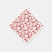 Pink Wavy Halloween スタンダードカクテルナプキン (角)