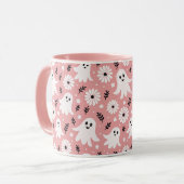 Pink Wavy Halloween マグカップ (正面左)