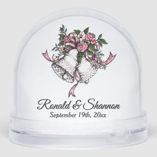 Pink Wedding Bells Names and Date (裏面)