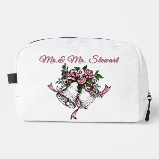 Pink Wedding Bells Personalize ドップキット (正面)