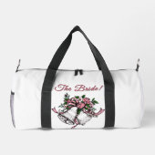 Pink Wedding Bells The Bride ダッフルバッグ (裏面)