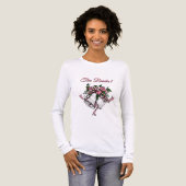 Pink Wedding Bells The Bride Date トライブレンドＴシャツ (正面全体)