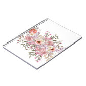 Pink Wedding Bouquet ノートブック (左側)