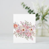 Pink Wedding Bouquet 出欠カード (スタンド正面)