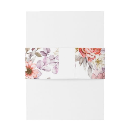 Pink Wedding Bouquet 招待状ベリーバンド (裏面例)