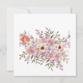 Pink Wedding Bouquet 招待状 (正面)