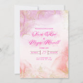 Pink Wedding Invitation 招待状 (正面)