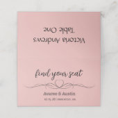 Pink Wedding Table Seating Cards プレイスカード (外部開封)