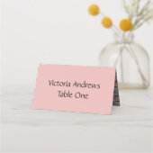 Pink Wedding Table Seating Cards プレイスカード (裏面)