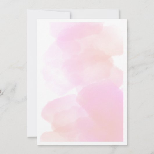 Pink weeding 招待状 (裏面)