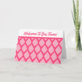 Pink Welcome To Our Team Card カード (正面)