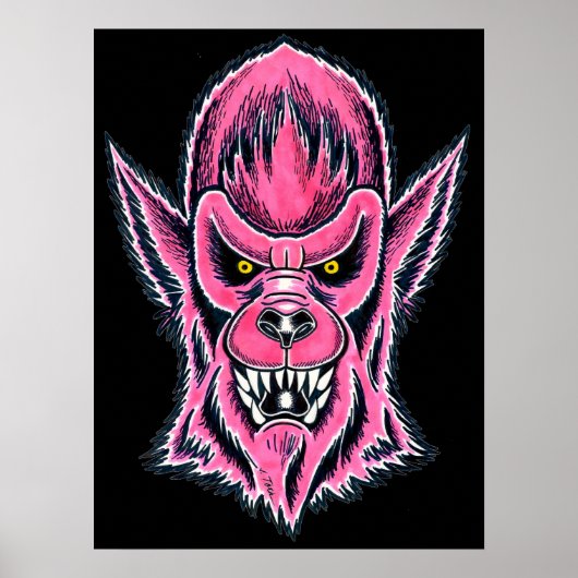 Pink Werewolf Mask ポスター (正面)