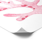 Pink Whale 1st Birthday Under the sea ポスター (角)