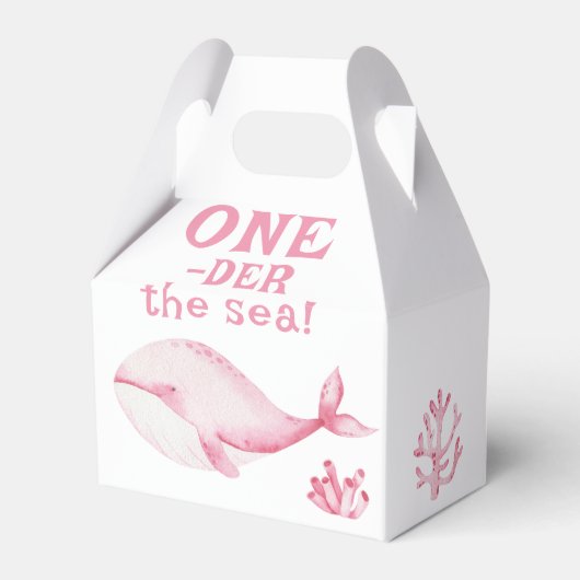 Pink Whale Oneder The Sea 1st Birthday  フェイバーボックス (正面サイド)